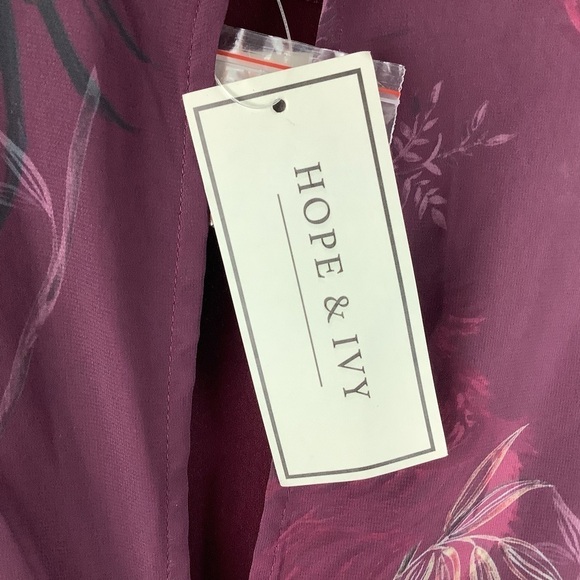 ASOS Hope & Ivy Long Sleeve Midi Maternity Dress with Crochet Trim - Picture 7 of 12